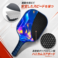 ピックルボール パドル ラケット 2本セット ボール4個付き カーボン製 軽量 初心者 アウトドア レジャー ファミリースポーツ 男女兼用